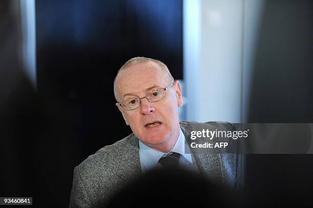 Strasbourg's prosecutor Jacques Louvel gives a press conference on November 28, 2009 in Strasbourg , two days after the body of Myriam Caseiro was...