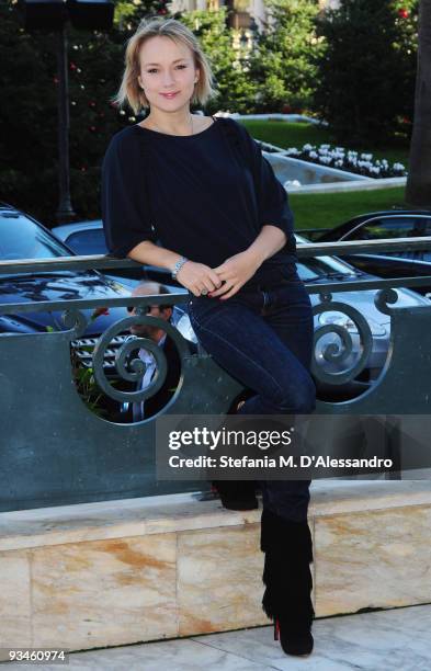 Elena Bouryka attends the closing press conference for the 9th Monte-Carlo Film Festival de la Comedie at Grimaldi Forum on November 28, 2009 in...