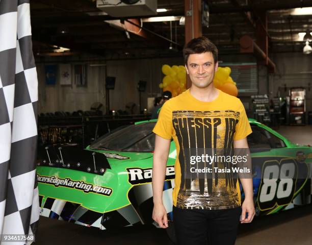 Kash Hovey attends The Brand Bash's Adrenaline Bash at Racer's Edge on March 18, 2018 in Burbank, California.