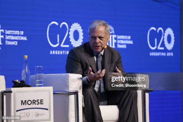 Ed Morse, global head of commodities for Citigroup Inc., speaks during the Institute of International Finance G20 Conference in Buenos Aires,...