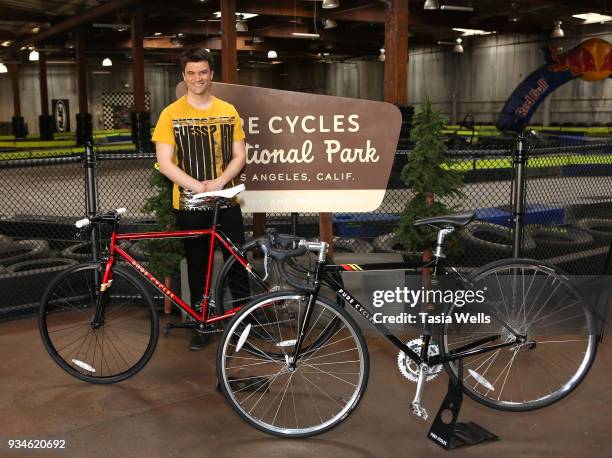 Kash Hovey attends The Brand Bash's Adrenaline Bash at Racer's Edge on March 18, 2018 in Burbank, California.