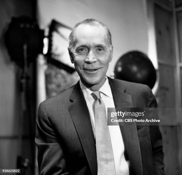 Television program Playhouse 90. Episode: The Hidden Image. New York, NY. Pictured is Franchot Tone . Image dated November 11, 1959.