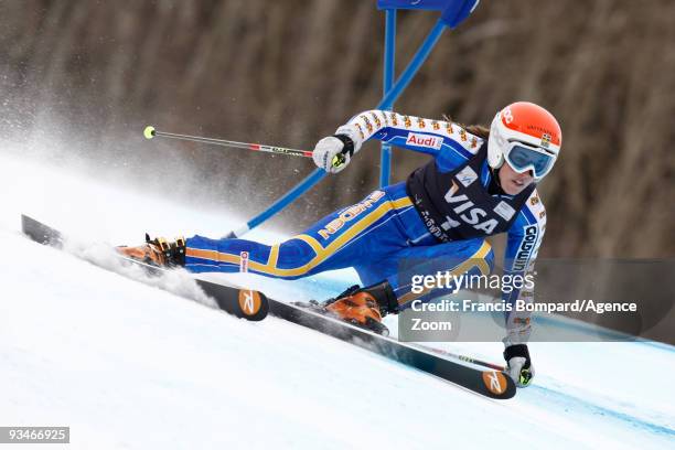 Maria Pietilae-Holmner of Sweden takes 4th place during the Audi FIS Alpine Ski World Cup Women's Giant Slalom on November 28, 2009 in Aspen,...