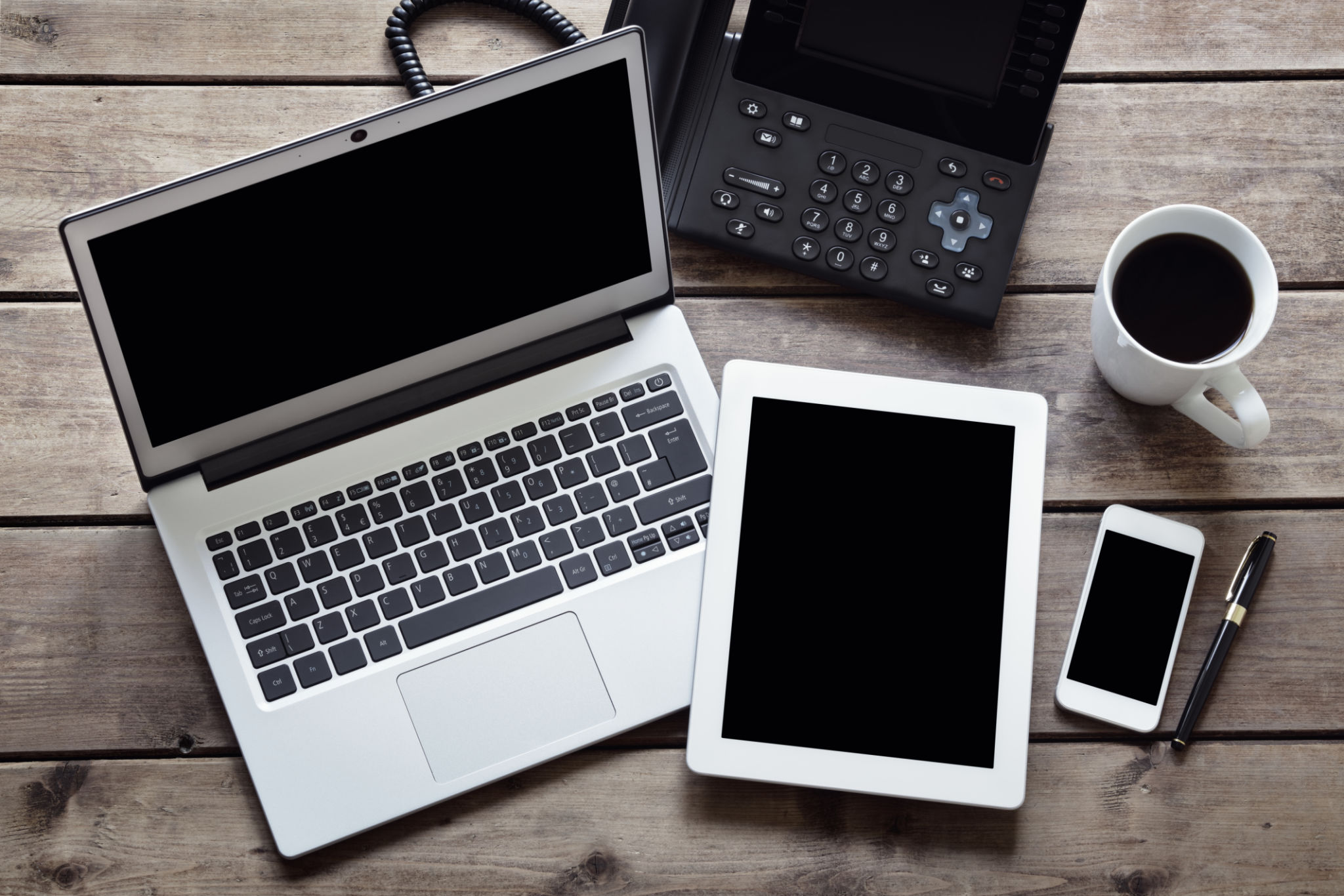 electronics workspace