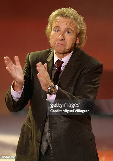 Thomas Gottschalk attends the taping of the 'Menschen 2009' show on November 28, 2009 in Munich, Germany.