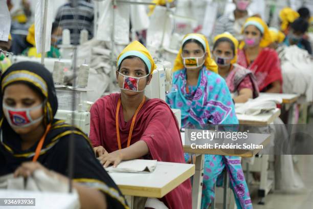 The capital city of Dhaka. Textile factory in Savar, in the suburbs of Dhaka where work about six thousands employees. Dhaka is the capital of...