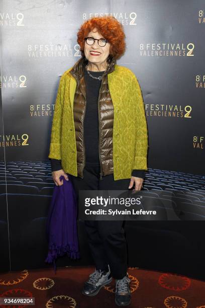 Member of documentary jury Andrea Ferreol attends Valenciennes Film festival photocall for opening ceremony of Documentary Competition on March 19,...