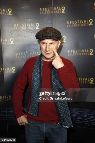 Member of documentary jury Karim Dridi attends Valenciennes Film festival photocall for opening ceremony of Documentary Competition on March 19, 2018...