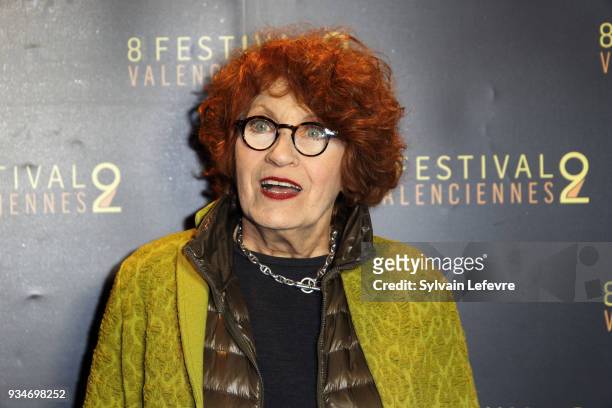 Member of documentary jury Andrea Ferreol attends Valenciennes Film festival photocall for opening ceremony of Documentary Competition on March 19,...