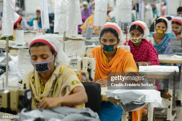 The capital city of Dhaka. Textile factory in Savar, in the suburbs of Dhaka where work about six thousands employees. Dhaka is the capital of...