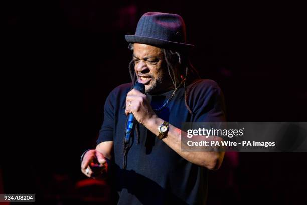 Astro of UB40 performing during the Teenage Cancer Trust annual concert series, at the Royal Albert Hall in London.
