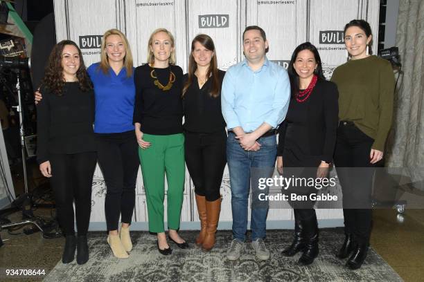 Jackie Vouthouris, Miriam Meima, Alessandra Henderson, Maria Palmer, Dan Kozikowski, Cathy Gutierrez and Jillian Reid visit the Build Series to...