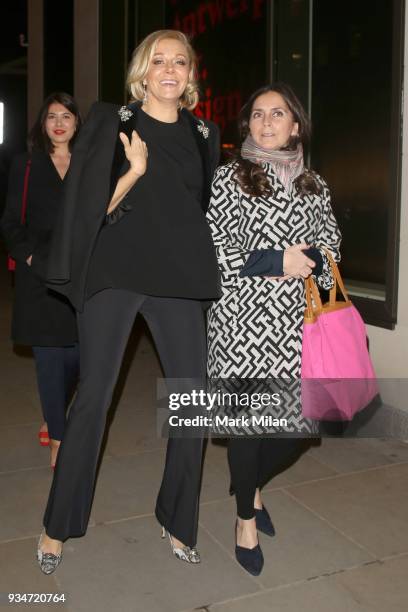 Nadja Swarovski attending the Atelier Swarovski event on March 19, 2018 in London, England.