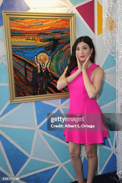 Actress Celeste Thorson participates in Talent Day At Candytopia held at Santa Monica Place on March 18, 2018 in Santa Monica, California.