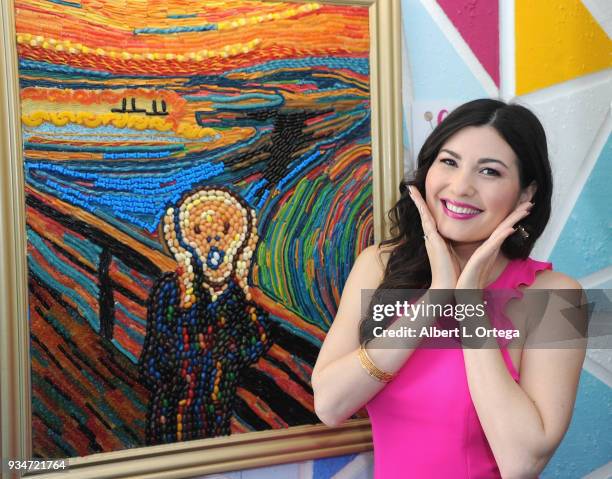 Actress Celeste Thorson participates in Talent Day At Candytopia held at Santa Monica Place on March 18, 2018 in Santa Monica, California.