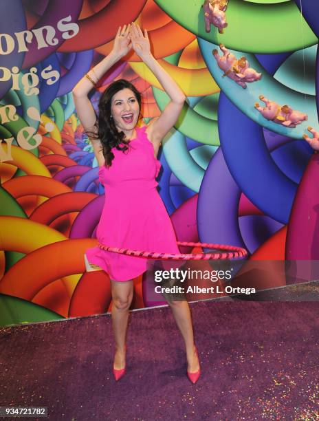 Actress Celeste Thorson participates in Talent Day At Candytopia held at Santa Monica Place on March 18, 2018 in Santa Monica, California.