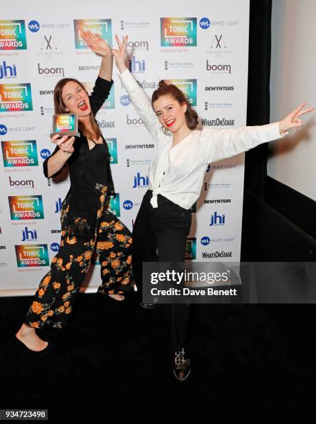 Steffi Holtz and Gina Abolins attend The Tonic Awards 2018 at The May Fair Hotel on March 19, 2018 in London, England.