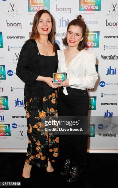 Steffi Holtz and Gina Abolins attend The Tonic Awards 2018 at The May Fair Hotel on March 19, 2018 in London, England.