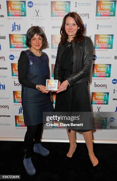 Caro Newling and Emma De Souza attend The Tonic Awards 2018 at The May Fair Hotel on March 19, 2018 in London, England.