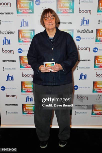 Sarah Frankcom attends The Tonic Awards 2018 at The May Fair Hotel on March 19, 2018 in London, England.