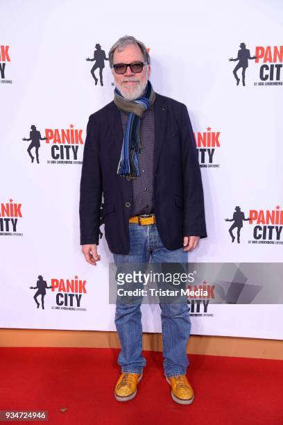 Wolfgang Trepper during the opening of the 'Udo Lindenberg Experience - Panik City' on the Reeperbahn on March 19, 2018 in Hamburg, Germany.