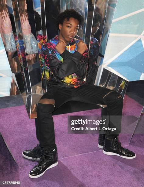 Actor Jaheem Toombs participates in Talent Day At Candytopia held at Santa Monica Place on March 18, 2018 in Santa Monica, California.