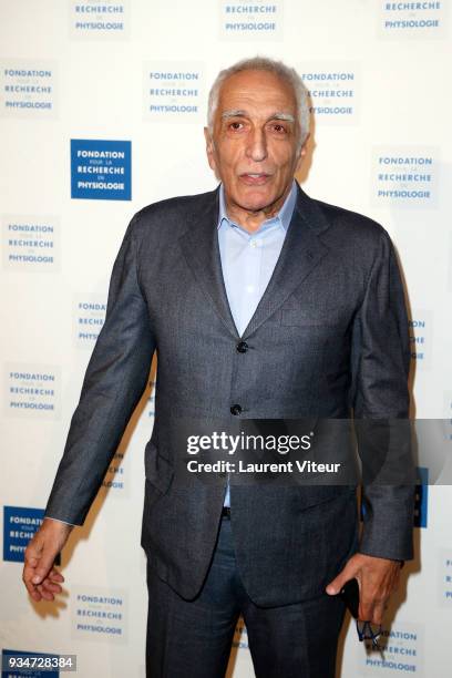 Actor Gerard Darmon attends " Les Stethos D'Or 2018" Gala at Four Seasons Hotel George V on March 19, 2018 in Paris, France.