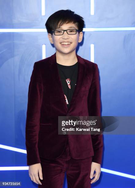Philip Zhao attends the European Premiere of 'Ready Player One' at Vue West End on March 19, 2018 in London, England.