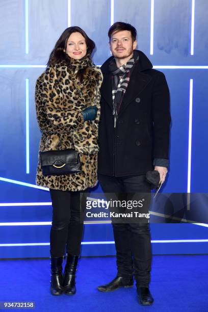 Sophie Ellis-Bextor and Richard Jones attend the European Premiere of 'Ready Player One' at Vue West End on March 19, 2018 in London, England.