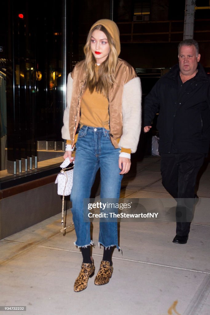 Celebrity Sightings in New York City - March 19, 2018