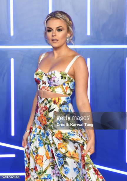 Tallia Storm attends the European Premiere of 'Ready Player One' at Vue West End on March 19, 2018 in London, England.