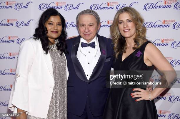 Subrata De, Dr. Tamer Seckin and Dr. Sandra Gelbard attend the Endometriosis Foundation of America's 9th Annual Blossom Ball at Cipriani 42nd Street...