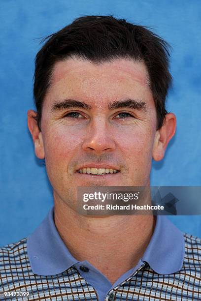 Matthew Zions of Australia poses for a portrait photo during the first round of the European Tour Qualifying School Final Stage at the PGA Golf de...