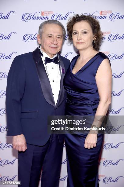Endometriosis Foundation of America co-founder, Dr. Tamer Seckin and Elif Seckin attend the Endometriosis Foundation of America's 9th Annual Blossom...