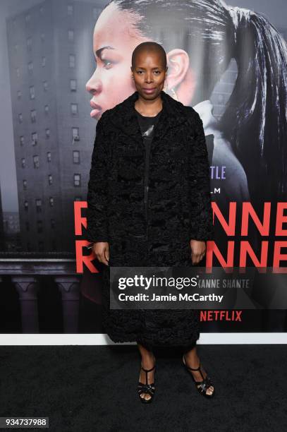 Sidra Smith attends a special screening of the Netflix film "Roxanne Roxanne" at the SVA Theater on March 19, 2018 in New York City.