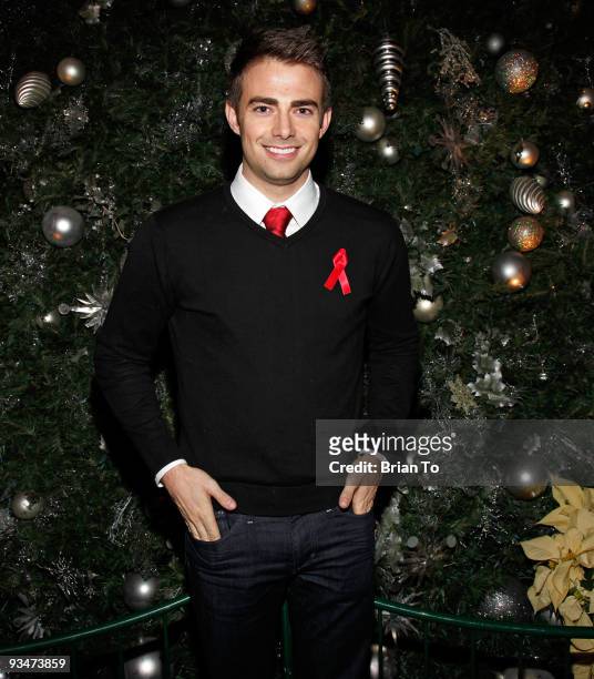 Jonathan Bennett attends the "Holiday Of Hope" Tree-Lighting Celebration And Benefit at Hollywood & Highland Courtyard on November 28, 2009 in...