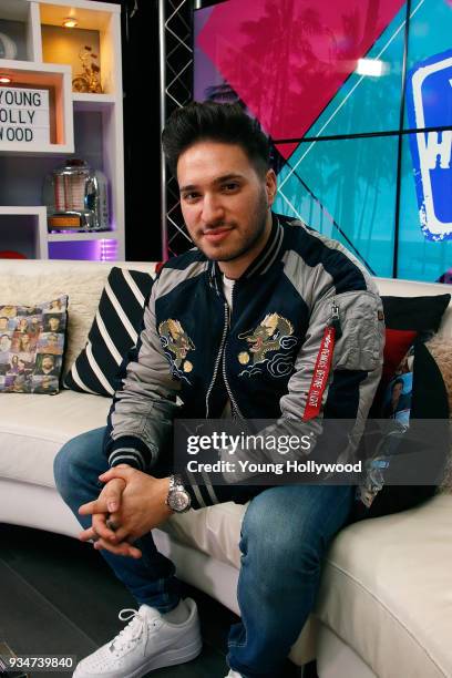 March 19: Jonas Blue visits the Young Hollywood Studio on March 19, 2017 in Los Angeles, California.