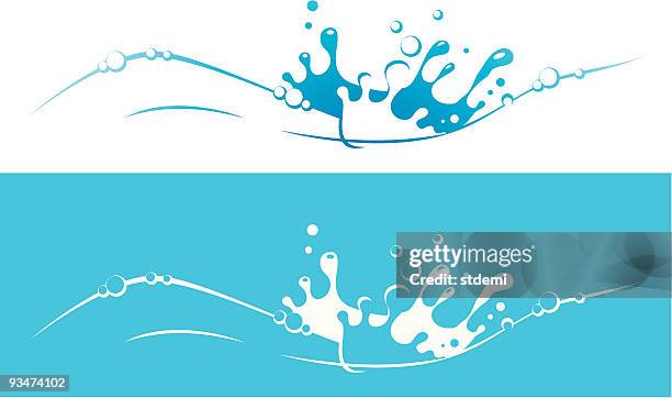 water - water splashing stock illustrations