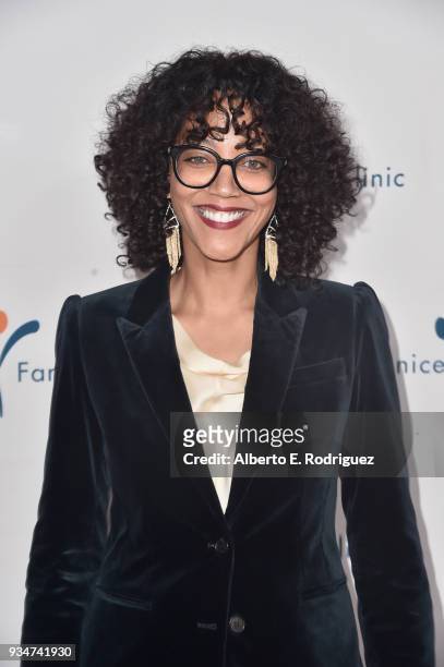 Silver Circle Gala Host Committee member Kristal Oates Sinaiko attends the Venice Family Clinic Silver Circle Gala at The Beverly Hilton Hotel on...