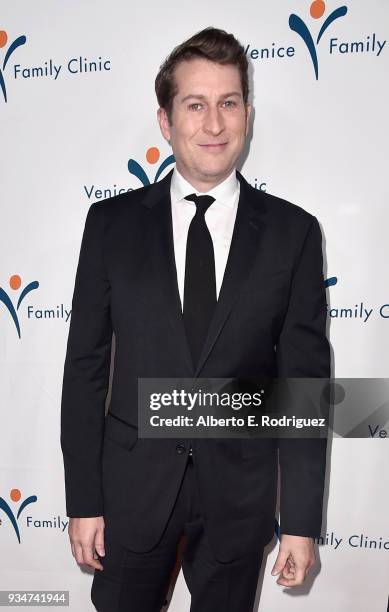 Scott Aukerman attends the Venice Family Clinic Silver Circle Gala at The Beverly Hilton Hotel on March 19, 2018 in Beverly Hills, California.