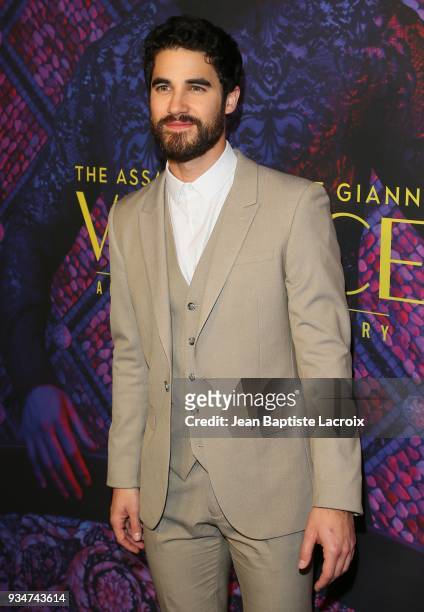 Darren Criss attends the for your consideration event for FX's 'The Assassination Of Gianni Versace: American Crime Story' on March 19, 2018 in Los...