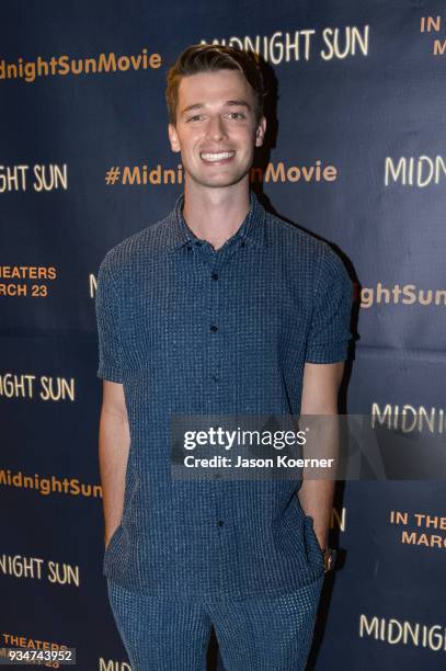 Patrick Schwarzenegger arrives at "Midnight Sun" Talent Screening Introduction at Regal South Beach on March 19, 2018 in Miami, Florida.