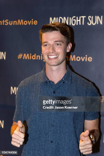 Patrick Schwarzenegger arrives at "Midnight Sun" Talent Screening Introduction at Regal South Beach on March 19, 2018 in Miami, Florida.