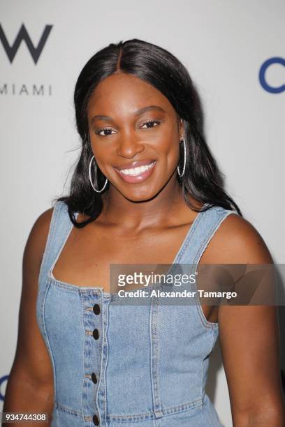 Sloane Stephens attends the Citi Taste Of Tennis Miami 2018 at W Miami on March 19, 2018 in Miami, Florida.