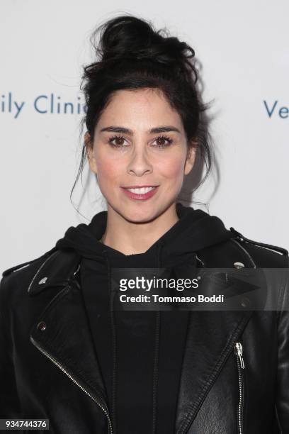 Sarah Silverman attends the Venice Family Clinic's 36th Annual Silver Circle Gala at The Beverly Hilton Hotel on March 19, 2018 in Beverly Hills,...