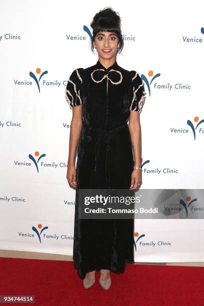 Sunita Mani attends the Venice Family Clinic's 36th Annual Silver Circle Gala at The Beverly Hilton Hotel on March 19, 2018 in Beverly Hills,...