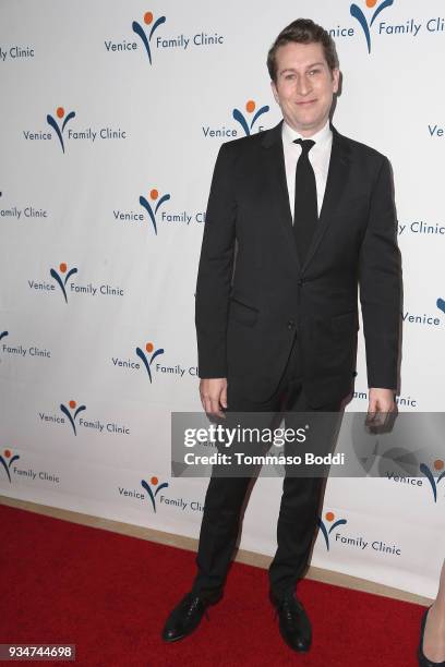 Scott Aukerman attends the Venice Family Clinic's 36th Annual Silver Circle Gala at The Beverly Hilton Hotel on March 19, 2018 in Beverly Hills,...