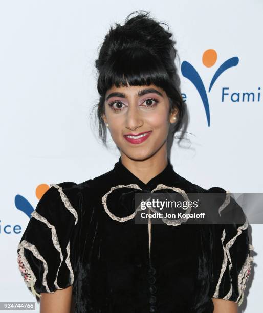 Sunita Mani attends the Venice Family Clinic's 36th Annual Silver Circle Gala at The Beverly Hilton Hotel on March 19, 2018 in Beverly Hills,...