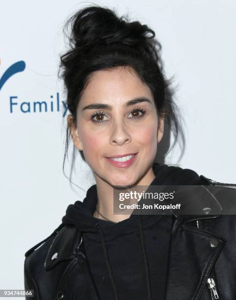 Sarah Silverman attends the Venice Family Clinic's 36th Annual Silver Circle Gala at The Beverly Hilton Hotel on March 19, 2018 in Beverly Hills,...