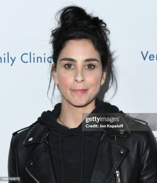 Sarah Silverman attends the Venice Family Clinic's 36th Annual Silver Circle Gala at The Beverly Hilton Hotel on March 19, 2018 in Beverly Hills,...